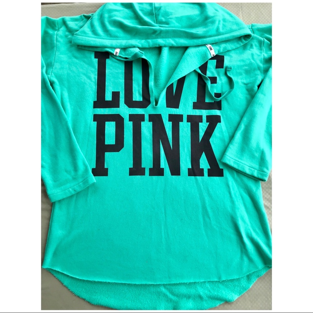 PINK Victoria’s Secret Hooded Tunic Sweatshirt L